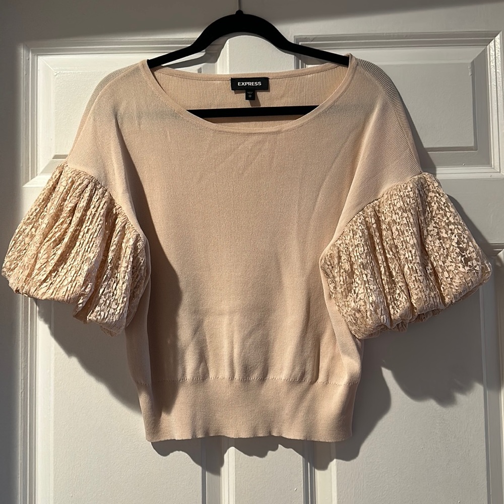 Express Laced Bell sleeves Top